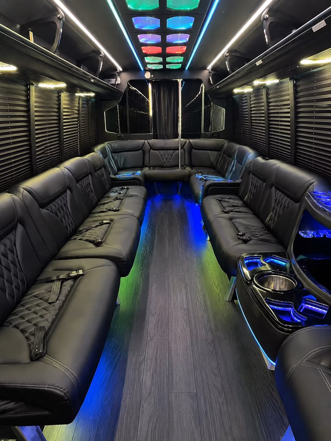 spring hill 20 passenger party bus interior