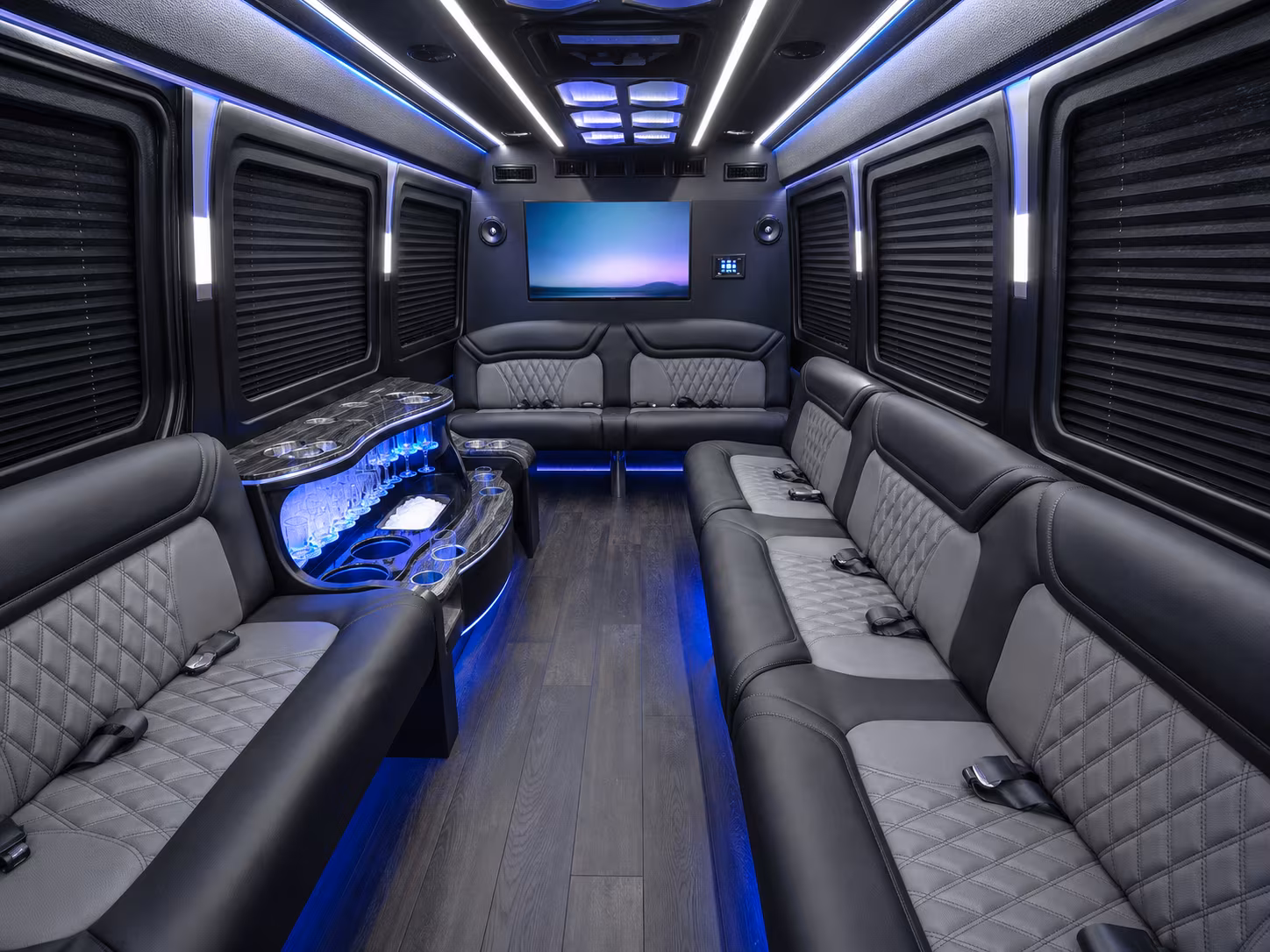 spring hill 30 passenger party bus interior