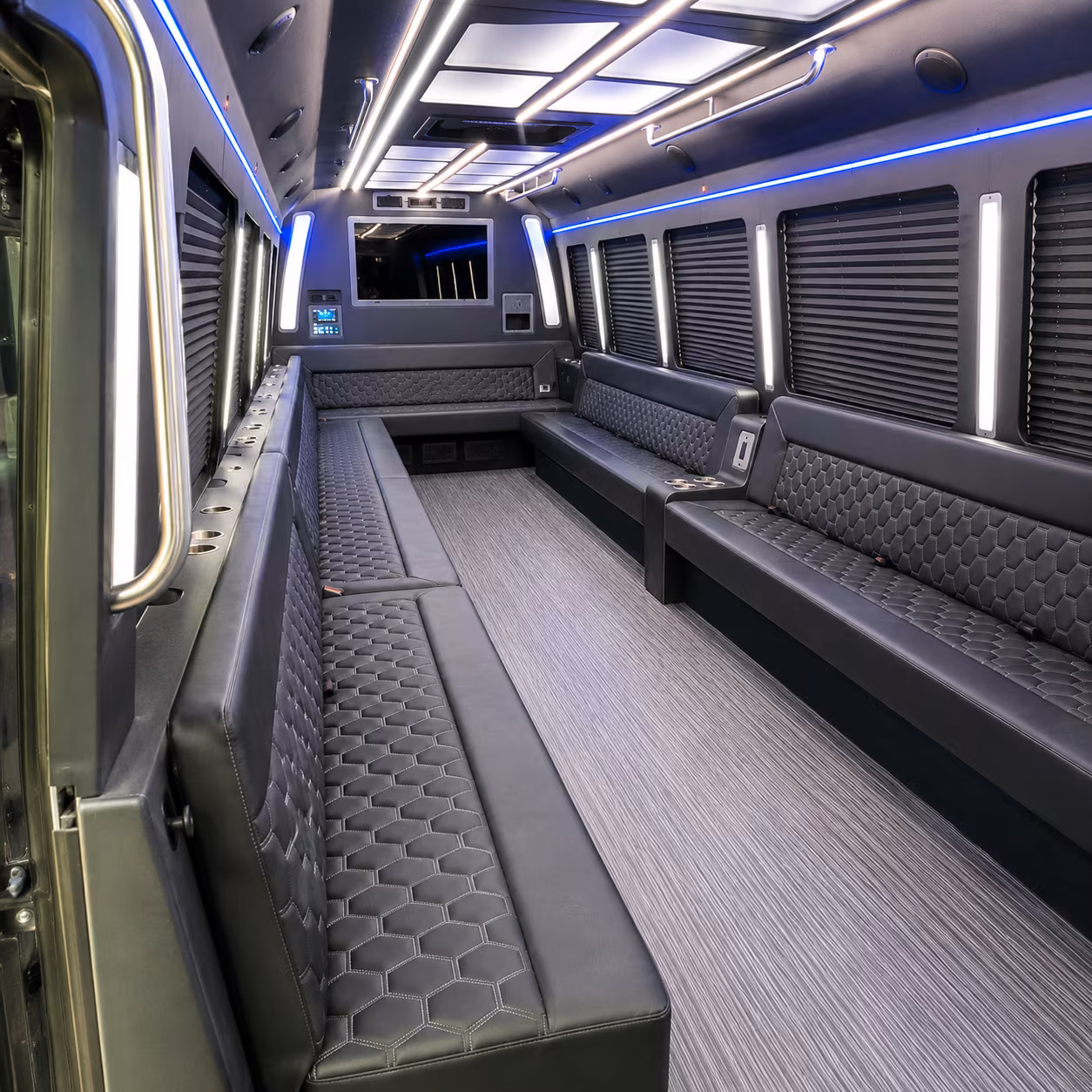 spring hill 40 passenger party bus interior